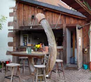 Paulas Biergarten in Paulengrund bei Brücken