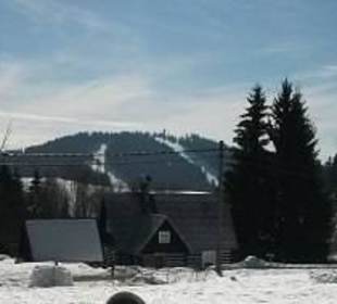 Tanvaldský Špičák na horizontu