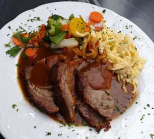 Rinderbraten mit Spätzle