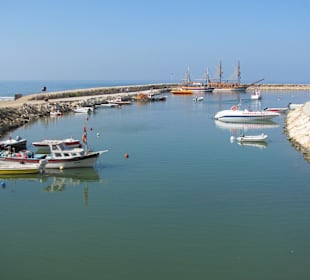 Der Hafen in unmittelbarer Nähe