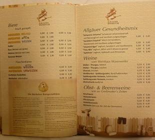 Speisekarte