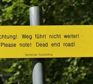 Unterwegs im Wandergebiet Ruhpolding