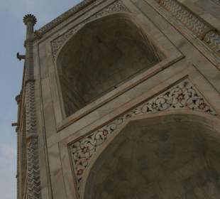 Taj Mahal zum Sonnenuntergang