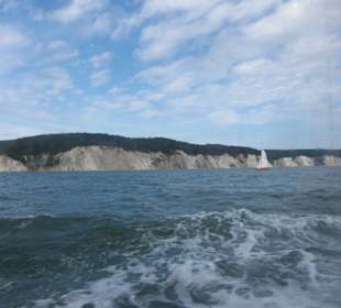 Kreidefelsen vom Meer aus