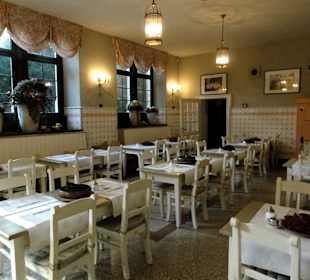 Blick in den Gastraum der Schlossküche