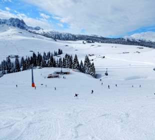 Piste bei Traumwetter