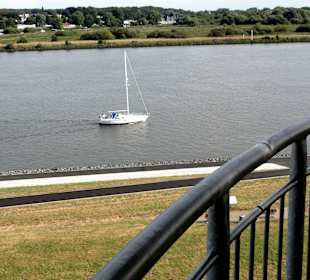 Blick vom Turm auf die Weser