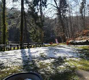Spielplatz im Schnee