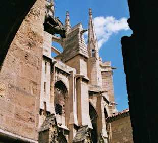 Im gotischen Kreuzgang der Kathedrale
