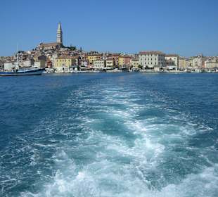 Beim Shuttle - Transfer auf dem Schiff in Rtg. Hotelinsel