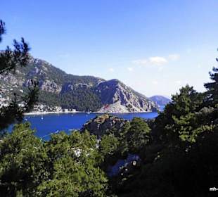 Die Bucht v. Turunc von der Strasse nach Amos