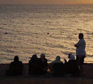 South beach al tramonto