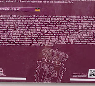 Der Spanische Platz /Hinweisschild