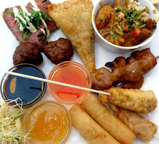 Die gemischte Vorspeisenplatte im "Ginger"