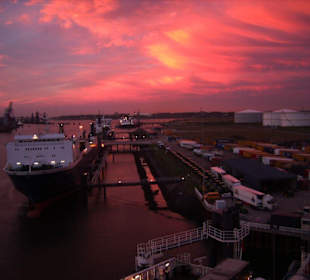 Im Hafen von Rotterdam