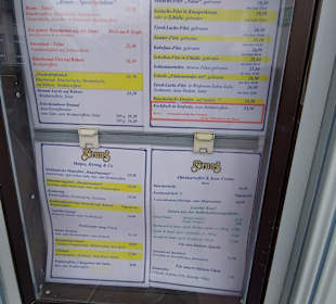 Speisekarte 