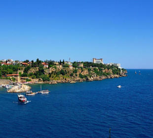 Blick zum Hafen von Antalya