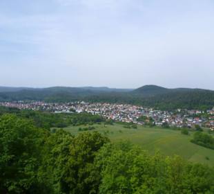 Ausblick vom Lachberg auf Dahn
