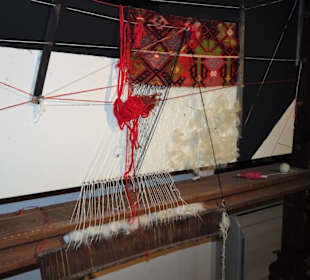 Wollverarbeitung im Museo Etnografico
