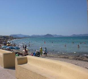Strand von Can Picafort Richtung Alcudia