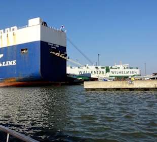 Rundfahrt durch das Autoverladeterminal