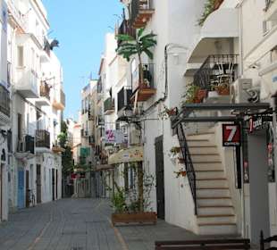 Altstadtansicht in Ibiza-Stadt