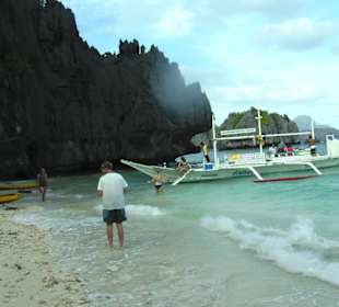 Ankunft auf unserer Pauseninsel