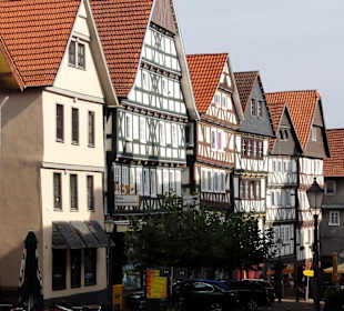 Fachwerk-Häuser an der Brunnenstraße