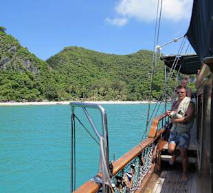 Naga at a beach at Angthong Marine PArk