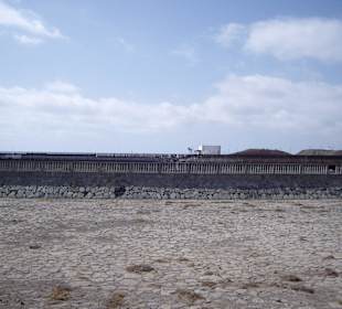 Der Barranco mit Zaun zu den Salinas de Arinaga !
