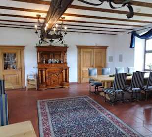 In der mittelalterlichen Küche der Burg Rabenstein