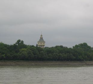 View to margareth island and danube