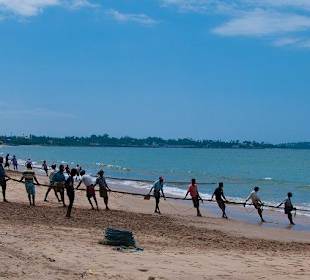 Einholen der Netze - immer spannend