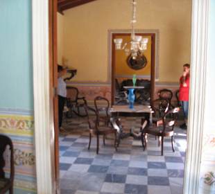 Das Innere eines Wohnraums