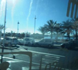 Blickrichtung Promenade in der Dämmerung