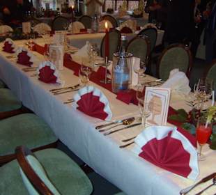 Die gedeckten Tische!