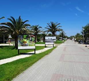 Spaziergang über die Strandpromenade Argelès-Plage