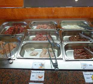 Verschiedene Fleischsorten