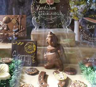 Dort gibt es auch eine Schokoladerie