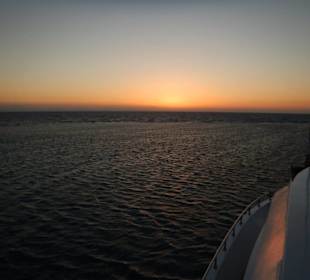 Sonnenuntergang auf dem Meer