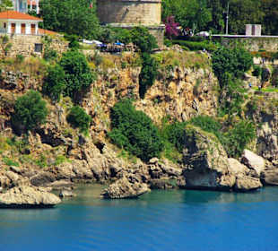 Blick zum Hafen von Antalya