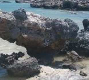 White lagoon in Creta 