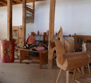 Raum für die Pferde und Waffen