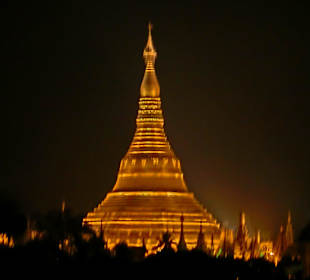 Shwedagon bei Nacht
