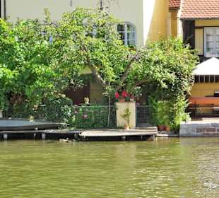 Die Häuser Klein-Venedigs am Ufer der Regnitz
