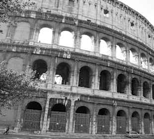 Colosseo bianco e nero