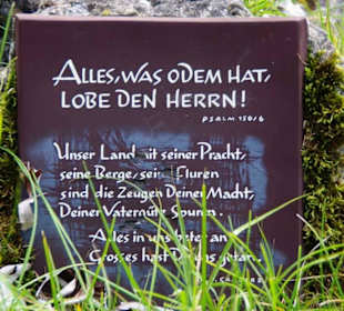 Inschrift Aussichtspunkt