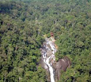Die \"Seven Wells\" von oben aus der Seilbahn