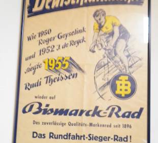 Altes Werbeplakat aus den 50ern.