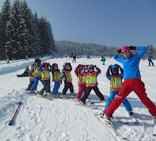 Kinderskischule mit erfahrenen Ski-Lehrern